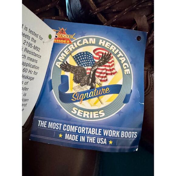 New Thorogood Brown 6” Sport Hiker Safety Toe Made in US sz 12 - Picture 7 of 8